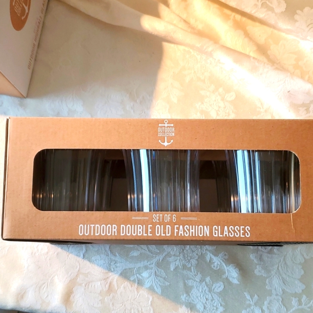 Outdoor Double Old Fashion Glasses